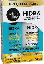 KIT SHAMPOO E CONDICIONADOR SALON LINE HIDRA NUTRICAO 300ML - Bazar do Cabeleireiro | Produtos de Perfumaria para uso profissional e domestico. Melhor loja de perfumaria de Recife e Regiao metropolitana
