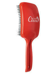 ESCOVA SANTA CLARA PARA CABELO RAQUETE ANATOMICA FLEX VERMELHA REF. 6374 - loja online
