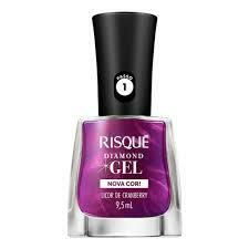ESMALTE RISQUE DIAMOND GEL LICOR DE CRANBERRY 9,5 ML - comprar online