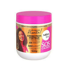 CREME PARA PENTEAR SALON LINE S.O.S ULTRA GLOSS 500G - Bazar do Cabeleireiro | Produtos de Perfumaria para uso profissional e domestico. Melhor loja de perfumaria de Recife e Regiao metropolitana