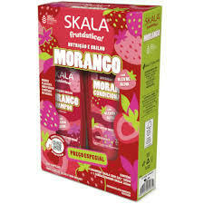 KIT SKALA SHAMPOO E CONDICIONADOR MORANGO NUTRICAO E BRILHO 325ML