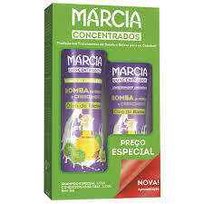 KIT SHAMPOO E CONDICIONADOR MARCIA RICINO 325/200ML Kit Shampoo 325ml + Condicionador 200ml na internet