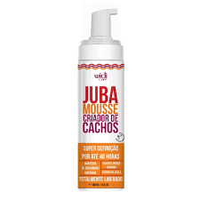 MOUSSE JUBA CRIADOR DE CACHOS 200ML - Bazar do Cabeleireiro | Produtos de Perfumaria para uso profissional e domestico. Melhor loja de perfumaria de Recife e Regiao metropolitana