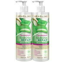KIT HEADLINE SHAMPOO E CONDICIONADOR BABOSA 500ML - comprar online