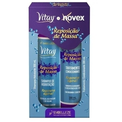 KIT NOVEX SHAMPOO E CONDICIONADOR REPOSITOR MASSA
