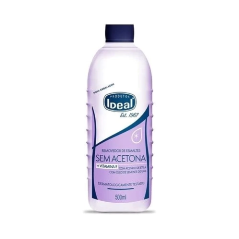 REMOVEDOR IDEAL  SEM ACETONA SEMENTE DE UVA - 500ML