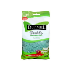 Depimiel Cera Depilatória em Pérolas Vegetal com Aloe Vera - 500g 