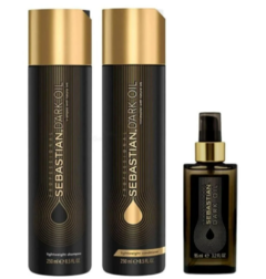 Kit Nutrição e Brilho – Shampoo Dark Oil 250ml + Condicionador Dark Oil 250ml + Dark oil 95ml