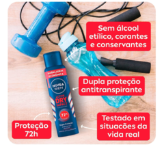 DESODORANTE AEROSOL NIVEA MEN DRY IMPACT 200ML na internet