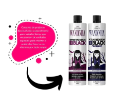 KIT JAPINHA WANDINHA BLACK 300ML P1/2 - Bazar do Cabeleireiro | Produtos de Perfumaria para uso profissional e domestico. Melhor loja de perfumaria de Recife e Regiao metropolitana
