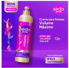 CREME PENTEAR SEDA 350ML BOMM VOL MAXIMO - Bazar do Cabeleireiro | Produtos de Perfumaria para uso profissional e domestico. Melhor loja de perfumaria de Recife e Regiao metropolitana