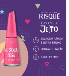 ESMALTE RISQUE E DO MEU JEITO ESTI.ROSA 8ML
