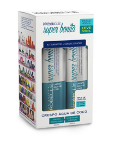 KIT SUPER BONITA SHAMPOO E CONDICIONADOR CRESPO AGUA COCO