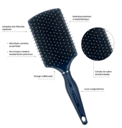 ESCOVA DE CABELO PROFISSIONAL RAQUETE ALMOFADADA INDIGO MQ na internet