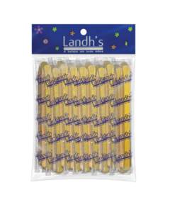  Kit descartável - 50 lixas para unhas e 50 palitos para unhas - Landh´s