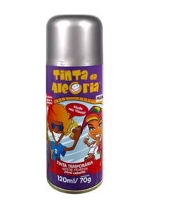 SPRAY COLOR PARA CABELO ALEGRIA PRATA 120ML