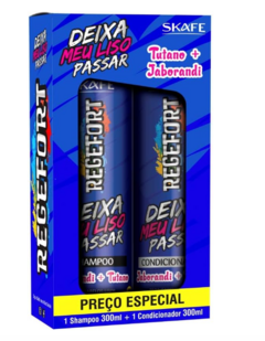 KIT REGEFORT SHAMPOO E CONDICIONADOR DEIXA MEU 0 LISO PASSAR 600ML - comprar online