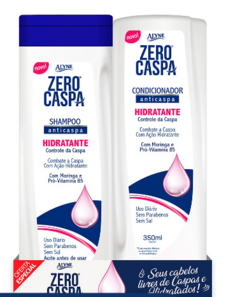 KIT ALYNE SHAMPOO E CONDICIONADOR ZERO CASPA HIDRATANTE 350ML