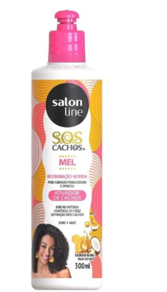 ATIVADOR DE CACHOS SALON LINE SOS INTENSO 300ML
