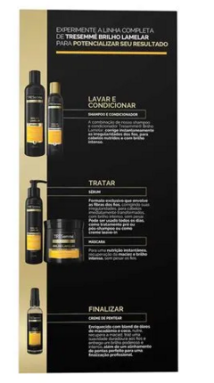 KIT TRESEMME SHAMPOO E CONDICIONADOR BRILHO LAMELAR 350/175ML - comprar online