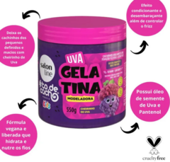GELATINA MODELADORA SALON LINE KIDS UVA 550G - comprar online