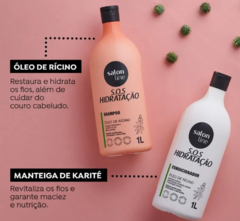 KIT SALON LINE SHAMPOO E CONDICIONADOR TURBINADA 1L