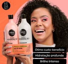 KIT SALON LINE SHAMPOO E CONDICIONADOR TURBINADO 1L