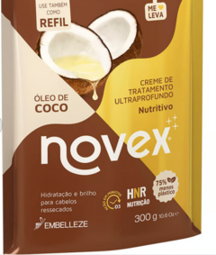 CREME DE TRATAMENTO NOVEX OLEO DE COCO REFIL 300G