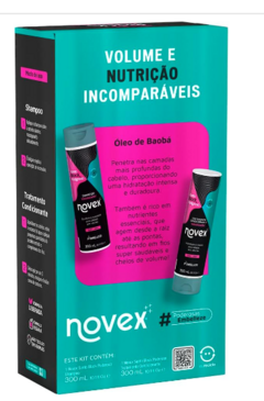 KIT NOVEX SHAMPOO E CONDICIONADOR SANTO BLACK PODEROSO 300ML na internet