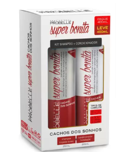 KIT SUPER BONITA SHAMPOO E CONDICIONADOR CACHOS DOS SONHOS 450ML
