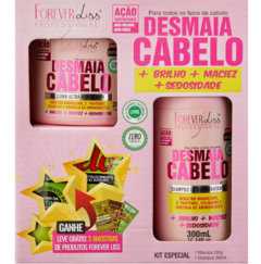 KIT FOREVER LISS SHAMPOO E MASCARA DESMAIA CABELO