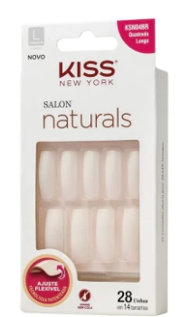UNHAS POSTICA KISS SALON NATURAL KSN04BR - comprar online