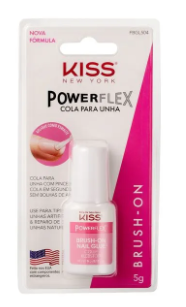 COLA PARA UNHA POSTICA BRUSH ON GEL KISS FBGL504  