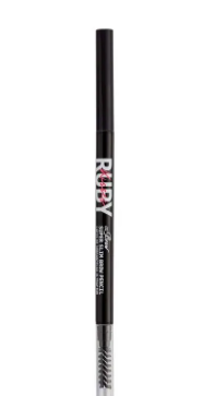 LAPIS RETRATIL PARA SOBRANCELHA BLACK BROWN RUBY KISSES REF.RP01B 