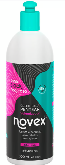 CREME PARA PENTEAR NOVEX SANTO BLACK 500ML 