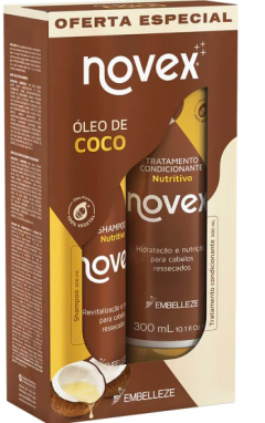KIT NOVEX VITAY SHAMPOO E CONDICIONADOR OLEO DE COCO 