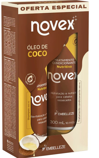KIT NOVEX VITAY SHAMPOO E CONDICIONADOR OLEO DE COCO 