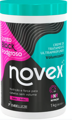 CREME HIDRATACAO NOVEX SANTO BLACK 1KG