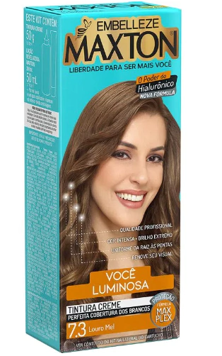 KIT COLORACAO MAXTON PRATICA 7.3 LOURO MEL 