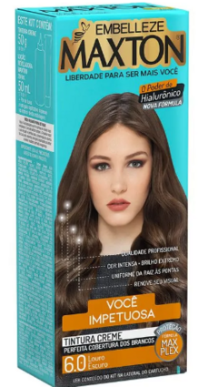 KIT TINTA MAXTON PRATICA 6.0 LOURO ESCURO  