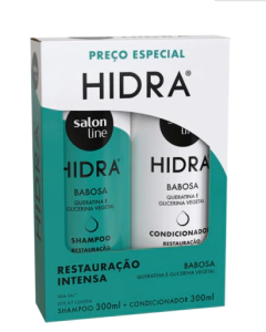 KIT SALON LINE SHAMPOO E CONDICIONADOR HIDRA BABOSA 300ML na internet