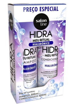 Imagem do KIT SALON LINE SHAMPOO E CONDICIONADOR HIDRA HIALURONICO 300ML