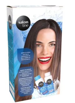 KIT SALON LINE SHAMPOO E CONDICIONADOR HIDRA SUPER LISO 300ML - comprar online