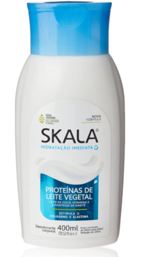 LOCAO HIDRATANTE SKALA PROTEINA DE LEITE VEGETAL 400ML - Bazar do Cabeleireiro | Produtos de Perfumaria para uso profissional e domestico. Melhor loja de perfumaria de Recife e Regiao metropolitana