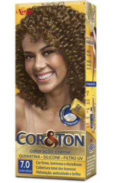 Tintura Creme Cor & Ton Louro Médio 7.0