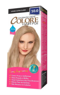 COLORACAO COLORE HAIR FLY 10.0 LOURO ULTRA CLARO 