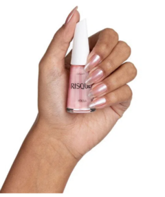 Esmalte Risqué Rosa Cintilante Pérola 8ml