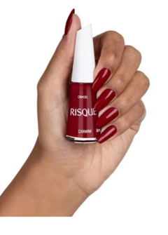 Esmalte Risqué Vermelho Cremoso Carmim 8ml