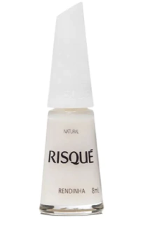 Esmalte Risqué Branco Natural Rendinha 8ml