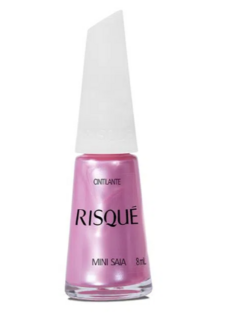  Esmalte Risqué Rosa Cintilante Mini Saia 8ml